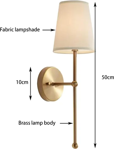 Miniatura 2 de Juego de 2 apliques de pared a pilas, no cableados, aplique de pared a pilas con bombilla regulable remota, fácil de instalar, sin cables