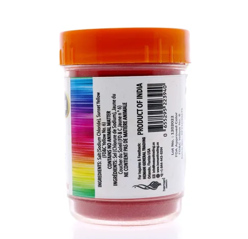 Miniatura 3 de Hemani Halal Food Color Naranja 0.88 oz - Tinte en polvo sin alcohol para Biryani, Gulab Jamun y dulces de celebración Sin conservantes