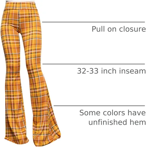 Miniatura 91 de ShopMyTrend - Pantalones de yoga largos con piernas anchas y acampanadas estilo palazzo, con cintura alta, para mujer