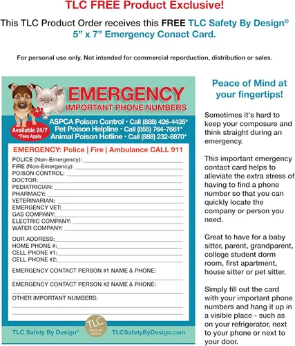 Miniatura 6 de My Pets are Home Alert - Tarjeta de identificación médica con tarjeta de identificación médica para perros y gatos con lista de llamadas
