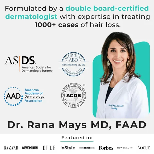 Miniatura 7 de Hair Plus MD Suplemento para el Crecimiento del Cabello, 120 Cápsulas – Apoya el Crecimiento y la Densidad del Cabello – Desarrollado por