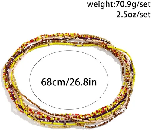 Miniatura 6 de Cadenas de cuerpo de cintura con cadena de perlas en capas