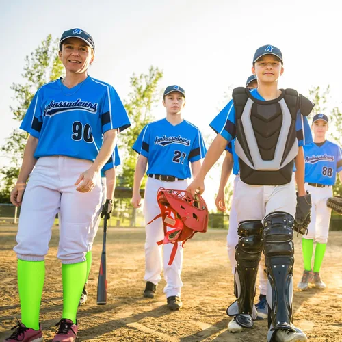 Miniatura 6 de 12 Pairs Youth Football Socks Bulk Boys Socks Softball for Kids Athletic Soccer Socks Youth Kids Boys
