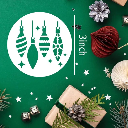 Miniatura 2 de Plantillas navideñas para pintar sobre madera, plantillas de dibujo reutilizables de 3 x 3 pies para manualidades de bricolaje