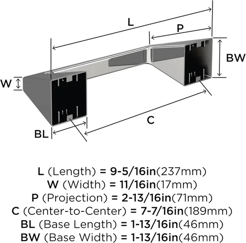 Miniatura 6 de Amerock BH3600126 Soporte de papel higiénico pivotante de doble poste cromado Soporte de papel higiénico de 9-5/16 pulgadas (237 mm) de largo