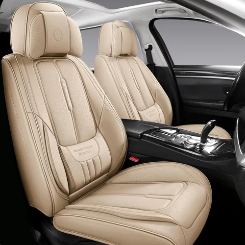 Miniatura 7 de NS YOLO Fundas de Asiento de Cuero de Cobertura Completa para Coches, SUV y Camiones, Protector de Asiento de Coche, Fundas de Asiento de Automóvil
