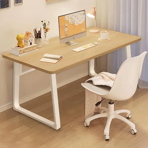 Miniatura 16 de Escritorio moderno de 31.5 pulgadas, mesa de computadora de estilo simple, escritorio de oficina industrial, color blanco
