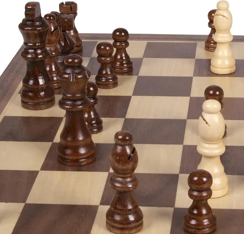 Miniatura 4 de Juego de ajedrez de madera plegable con cierre de imán de Kangaroo's Folding