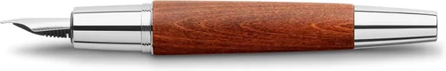 Miniatura 2 de Faber-Castell e-motion Pluma estilográfica, Madera y Cromo Marrón - Fina Madera de pera marrón.