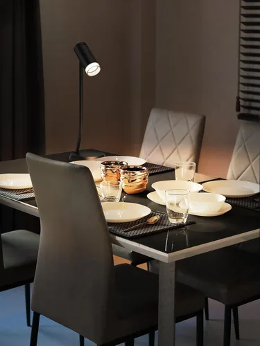 Miniatura 8 de PESUTEN Lámparas de mesa inalámbricas, luz de mesa portátil a pilas con cabezal de ángulo ajustable magnético, lámpara recargable de 5000 mAh