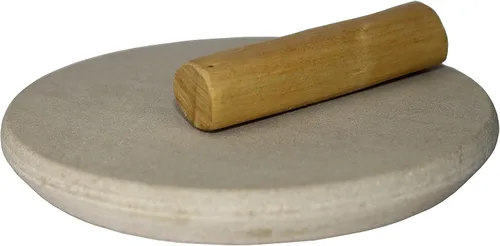 Miniatura 3 de Tabla de piedra natural hecha a mano con 1 palo de sándalo blanco puro (Chandan) El mejor artículo para adorar y traer buena suerte de Dios