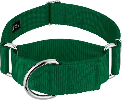 Miniatura 12 de Country Brook Petz - Collar para perro de nailon resistente Martingale de 15 colores (extra grande, 1 1/2 pulgadas de ancho, azul océano)