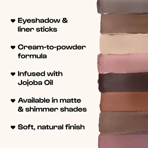 Miniatura 6 de ALLEYOOP Sombra de ojos en barra impermeable 11th Hour - Sombra de ojos en lápiz y delineador de ojos de larga duración, barra de crema a polvo e