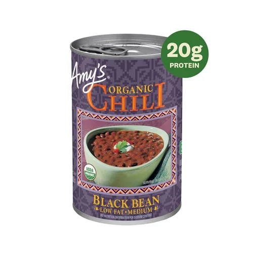 Miniatura 2 de Amy's, Chili, Sin gluten, Ligero en sodio, Vegetariano, Orgánico, Especias Medianas, Pimienta jalapeña, 14.7 oz, Paquete de 12