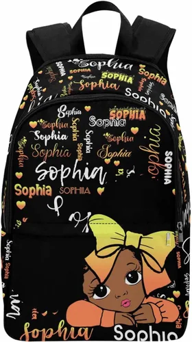 Miniatura 48 de Texto personalizado Elefante desgaste gafas mochila mochila mochila casual Daypack bolsa para mamá niñas, color86-4, Mochilas Daypack