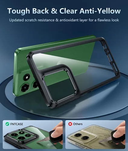 Miniatura 1668 de FNTCASE Funda para iPhone 13 Pro-Max: Fundas magnéticas transparentes compatibles con Magsafe Slim anti amarillamiento protección contra caídas