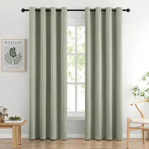 Miniatura 99 de MIULEE Cortinas opacas para dormitorio o sala de estar, juego de 2 paneles de cortina para ventana con aislamiento térmico y bloqueo de luz