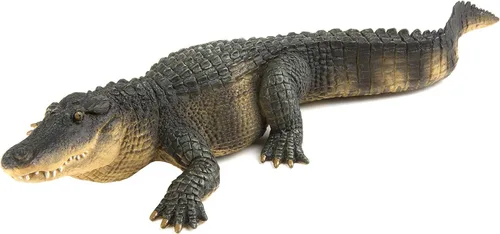 Safari Ltd. Figura de cocodrilo – Figura detallada de caimán de plástico de 10.5 pulgadas – Divertido juguete educativo para niños, niñas y niños a