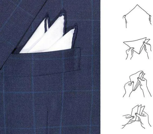 Miniatura 6 de Corbata cuadrada de bolsillo para niños - Juego de 3 piezas para niños con corbata de boda Praty