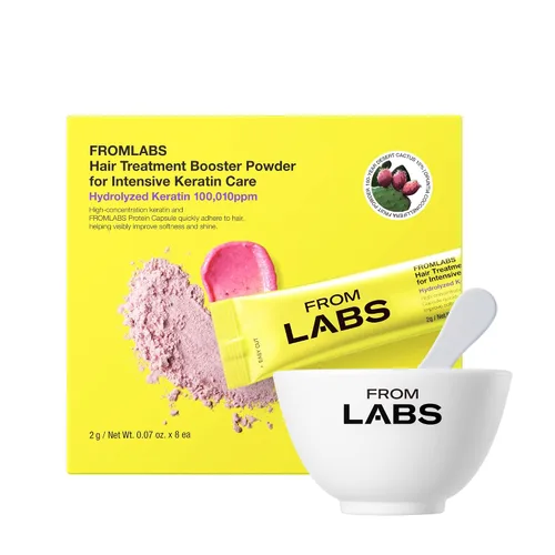 FROMLABS Polvo Potenciador de Tratamiento Capilar para Cuidado Intensivo de Queratina, Mezclar con FROMLABS Tratamiento de Reparación Capilar en