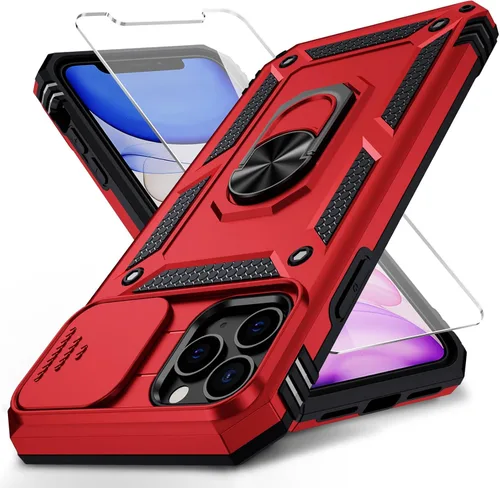 Miniatura 19 de Funda para iPhone 11 Pro con cubierta para lente de cámara, protector de pantalla HD, protección contra caídas de grado militar de 10 pies, soporte