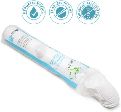 Miniatura 3 de ForPro Professional Collection ForPro - Rondas de algodón cosido de alta calidad, almohadillas de algodón 100% puro para quitar maquillaje, esmalte