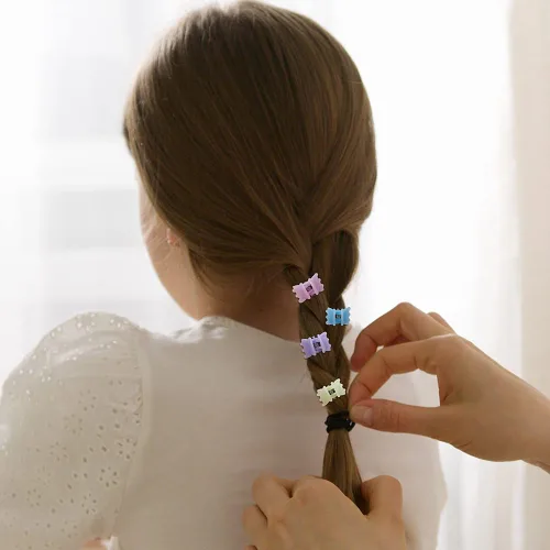 Miniatura 3 de 50 pinzas para el cabello, pinzas multifunción de agarre fuerte para el cabello, color gelatina Color Jelly