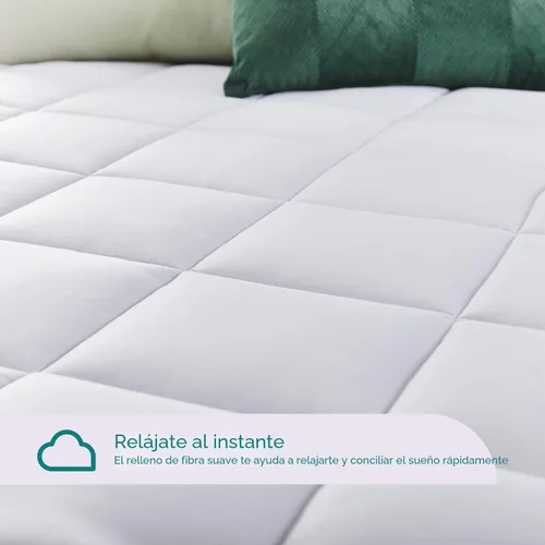 Miniatura 5 de Sleep Innovations Top de colchón enrevesado, color blanco. completo, Blanco, King