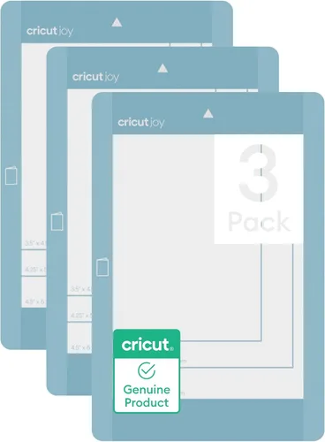 Cricut® Joy™ Tapete para Tarjetas (3 unidades), Tapete de Corte Reutilizable de 4.5 x 6.25 pulgadas para Manualidades con Película Protectora,