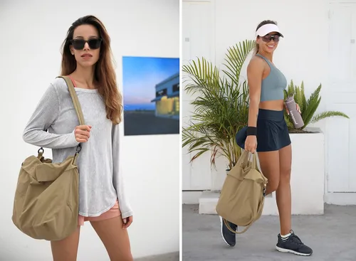 Miniatura 6 de ODODOS Bolsos Hobo Multi 20 con 2 correas para mujer bolsos de mano bolsos cruzados