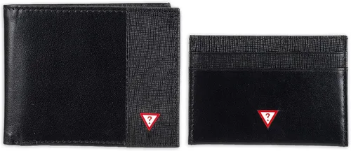 GUESS Juego de cartera RFID para hombre con plegable delgado y tarjetero
