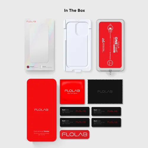 Miniatura 3 de FLOLAB NanoArmour ONETIME - Funda compatible con iPhone 14 Plus / 13 Pro Max, protector de pantalla antirreflejos, vidrio templado de grado militar