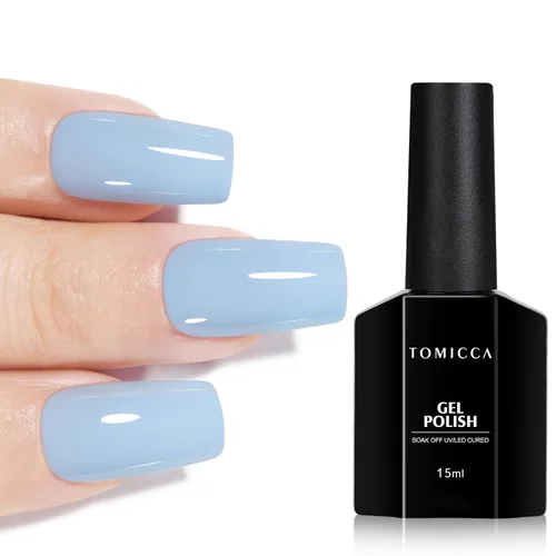 Miniatura 20 de TOMICCA Capa superior de gel mate, 0.5 onzas líquidas, acabado mate para esmalte de uñas de gel, remojar LED UV para curar de larga duración