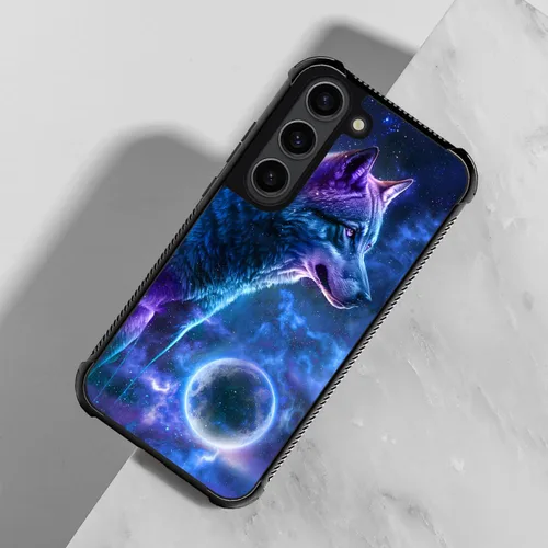 Miniatura 136 de CARLOCA Funda compatible con Samsung Galaxy S22 Ultra, diseño gráfico de Star Howling Wolfs Samsung Galaxy S22 Ultra, diseño gráfico, a prueba