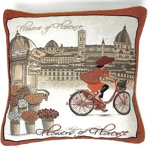 Miniatura 17 de Tache - Funda de almohada roja de Papá Noel, 1 pieza de 16 x 16 pulgadas, tapiz festivo, lindo Papá Noel está llegando a la ciudad, funda de almohada