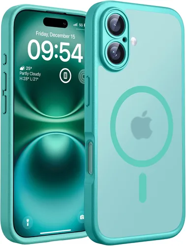 Miniatura 128 de TOCOL Funda para teléfono 15, compatible con cargador Magsafe, protección completa de cámara, protección contra caídas, funda translúcida mate
