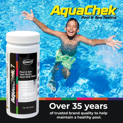Miniatura 7 de Tiras de prueba para piscina/spa AquaChek, Blanco