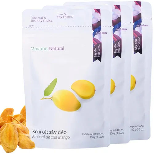 Miniatura 22 de Vinamit Fruta de Guanábana Seca Suave con Chile Bolsa de 3.5 oz Aperitivos de Fruta Exótica Masticables Vegano, Sin Gluten, Sin OMG Alto