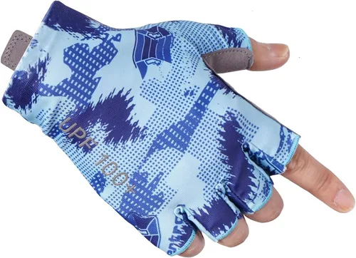 Miniatura 5 de Seibertron S.P.S.G-3 - Guantes de ciclismo unisex sin dedos UPF100+ con protección solar y UV