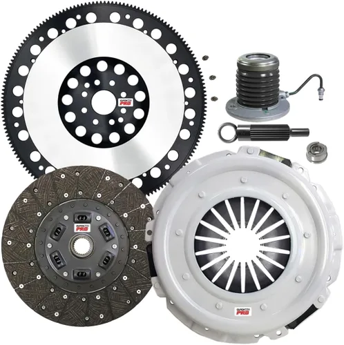 PRO Performance Stage 2 Kit de embrague con volante Chromoly con cilindro esclavo compatible con Ford Shelby GT500 Mustang 5.4L V8 Supercharged