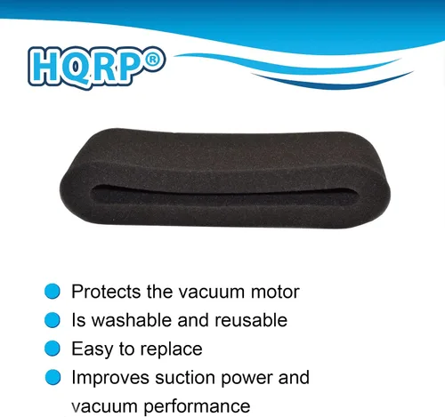 Miniatura 4 de HQRP Paquete de 2 filtros circulares exteriores de espuma compatibles con Bissell PowerForce Helix 1240, 12401, 12406, 1240R, 1240U, 1240V, 1240W