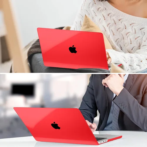 Miniatura 8 de TWOLSKOO Funda compatible con M4 MacBook Air de 15 pulgadas versión 2025-2023 M4 A3241 M3 A3114 M2 A2941, carcasa rígida de plástico, protector
