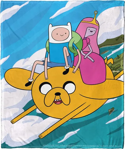 Miniatura 25 de Northwest Adventure Time - Manta de seda táctil, 50 x 60 pulgadas, Adventure Comic