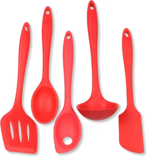 Miniatura 34 de Juego de 5 utensilios de cocina Chef Craft, de silicón, de color azul, Juego de 7 piezas, Amarillo