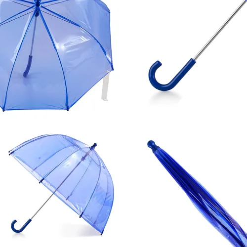 Miniatura 3 de Totes- Paraguas de burbujas transparente para niños con mango de fácil agarre), 2236-BLU