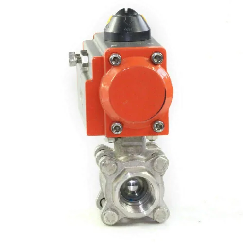 Miniatura 5 de Válvula de bola neumática de tres piezas del 1/2" de la sola acción DN15 retorno 0~1000 psi del aire para la elaboración de cerveza lechera