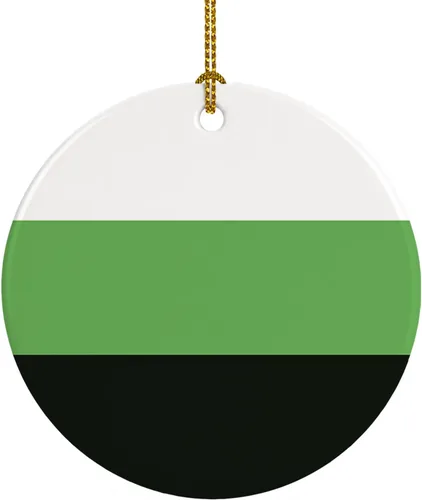 Miniatura 8 de Caroline's Treasures Trigender Pride - Adorno de cerámica para colgar en el árbol de Navidad, para el hogar, Navidad, fiestas, regalo, 3 pulgadas