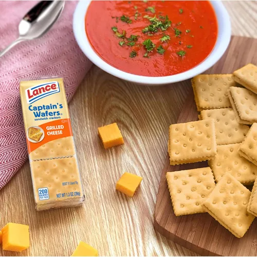 Miniatura 7 de Lance Galletas tipo sándwich, obleas de queso a la parrilla del capitán, caja de 8