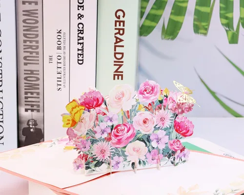 Miniatura 5 de PENTA ANGEL Tarjeta de felicitación de feliz cumpleaños 30 con diseño de flores 3D, regalo de cumpleaños de 30 años con sobre en blanco para su