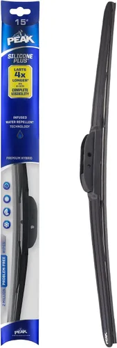 Miniatura 18 de PEAK Silicone Plus - Escobilla para parabrisas híbrida todo clima de 13 pulgadas, escobilla de parabrisas frontal premium de reemplazo con conector